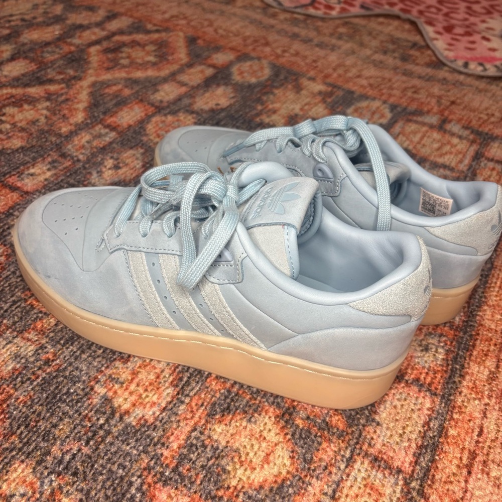 Adidas Light Blue Rivalry Lux Low W Sneakers women’s 9.5 NEW WITH TAGS - Picture 7 of 13